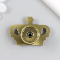 Ручка для шкатулки металл "Корона" страза, состаренная бронза 4,5х3,2х2,6 см Ручка для шкатулки металл "Корона" страза, состаренная бронза 4,5х3,2х2,6 см