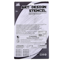 Трафареты &laquo;Растения&raquo;, набор 2 шт., 6 шт. фломастеров