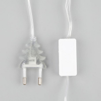 Гирлянда &laquo;Нить&raquo; 5 м с насадками &laquo;Клубки пастельные&raquo;, IP20, прозрачная нить, 20 LED, свечение белое, 220 В