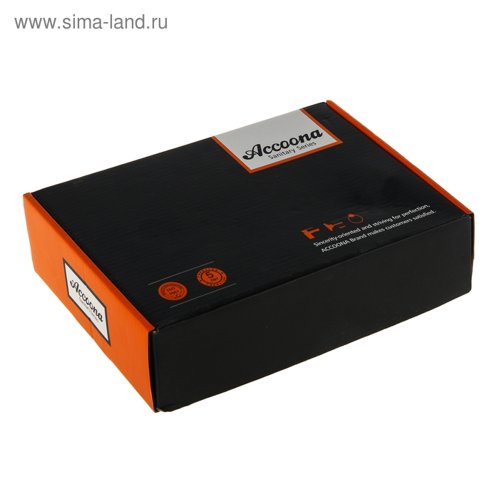 Cмеситель для кухни Accoona A4242, однорычажный, с гайкой, силумин, хром