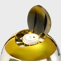 Башня пивная &laquo;Шар&raquo;, 3 л, ёмкость для льда, подсветка, пластик, золотистый