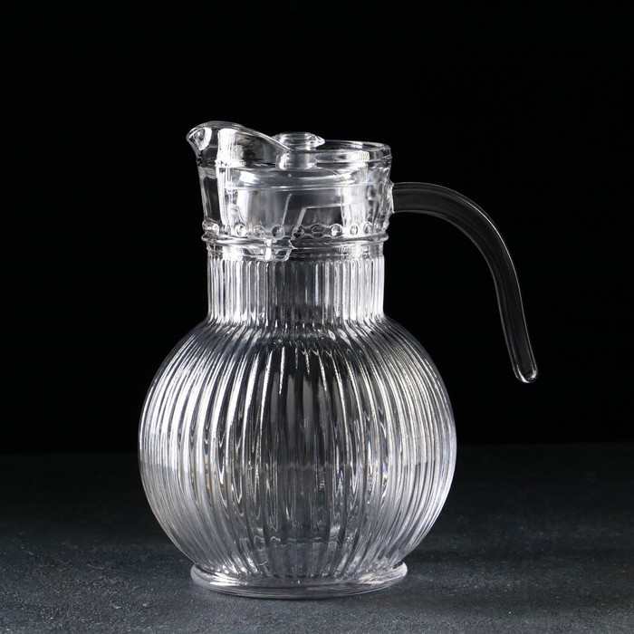 Кувшин для воды стеклянный &laquo;Аврора&raquo;, 1,8 л, 15&times;22 см