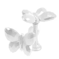 Крючок для штор CAPPIO KS037, цвет белый, 2 шт