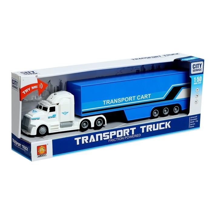 Грузовик инерционный &laquo;Перевозки&raquo;, 1:50, свет и звук