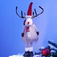 Фигура текстиль &laquo;Новогодний лосик&raquo; 58 см, 10 LED, от батареек CR2032&times;1, свечение тёплое белое