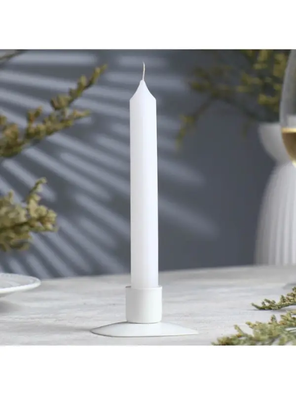 Ароматическая свеча парафиновая хозяйственная &laquo;Жасмин&raquo;, 17&times;2 см, 40 г