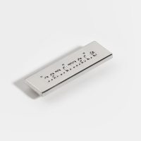 Декоративные элементы на прокол &laquo;Hand made&raquo;, 3,5 &times; 1 см, 10 шт, цвет серебряный