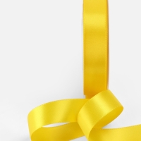 Лента атласная двухсторонняя № 0645 20мм*25&plusmn;1м жёлтый TR