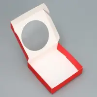 Коробка для макарун с низкими бортами &laquo;С Новым годом!&raquo;, 11&times;11&times;3 см