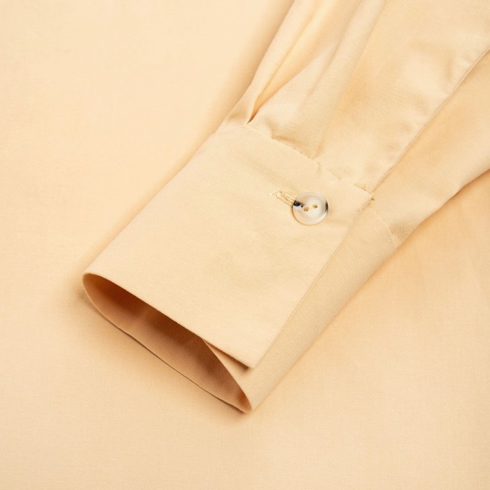 Рубашка женская MINAKU: Casual Collection цвет бежевый, р-р 44