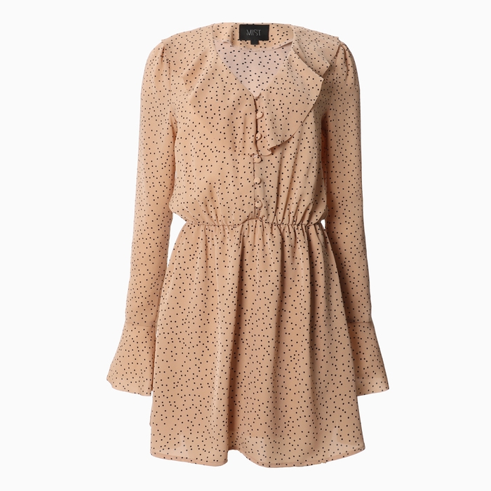 Платье женское MIST с воланами, р. 48, бежевый Платье женское MIST с воланами, р. 48, бежевый