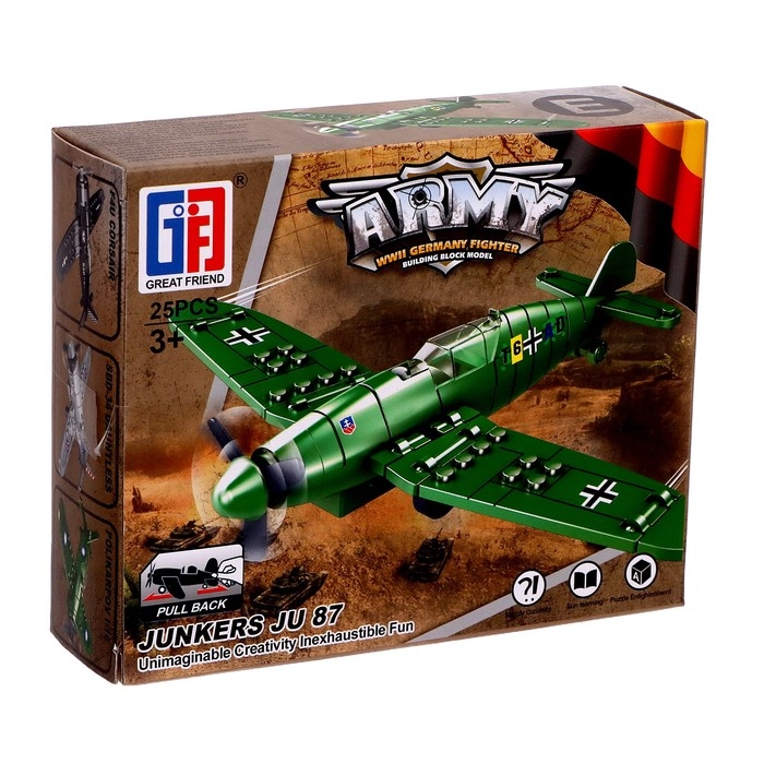 Конструктор блочный &laquo;Самолеты&raquo;, 6 видов, МИКС