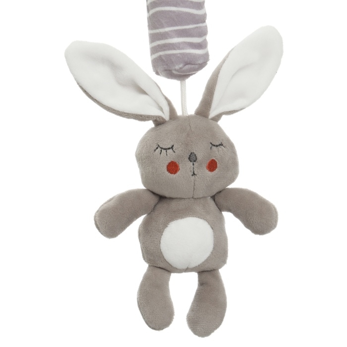 Подвеска - погремушка &laquo;Зайка Бонни&raquo;, пищит, шуршит, на кроватку, коляску, Крошка Я