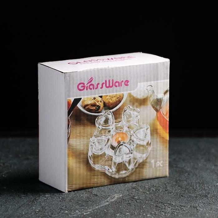 Подставка стеклянная для подогрева &laquo;Хрусталик&raquo;, d=11 см