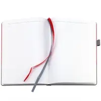 Ежедневник Horizon, недатированный, серый с красным