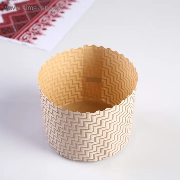 Форма бумажная для кулича &laquo;Ромбики&raquo;, 110&times;85 мм