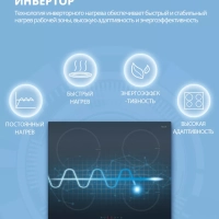 Индукционная варочная панель CIH601,4 конфорки, инвертор
