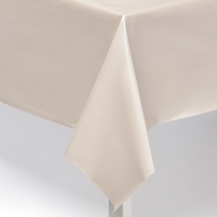 Скатерть на стол Доляна 137&times;180 см, серо-бежевая