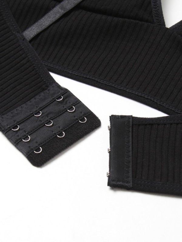 Комплект женский (топ, трусы) цвет черный, размер 42-44