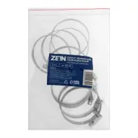 Хомут оцинкованный ZEIN engr, несквозная просечка, диаметр 40-60 мм, ширина 9 мм