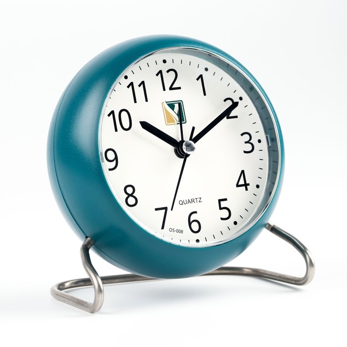 Часы настольные будильник "Бреа", циферблат d-9 см