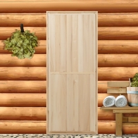 Дверь для бани и сауны "Эконом", ЛИПА 190&times;80см