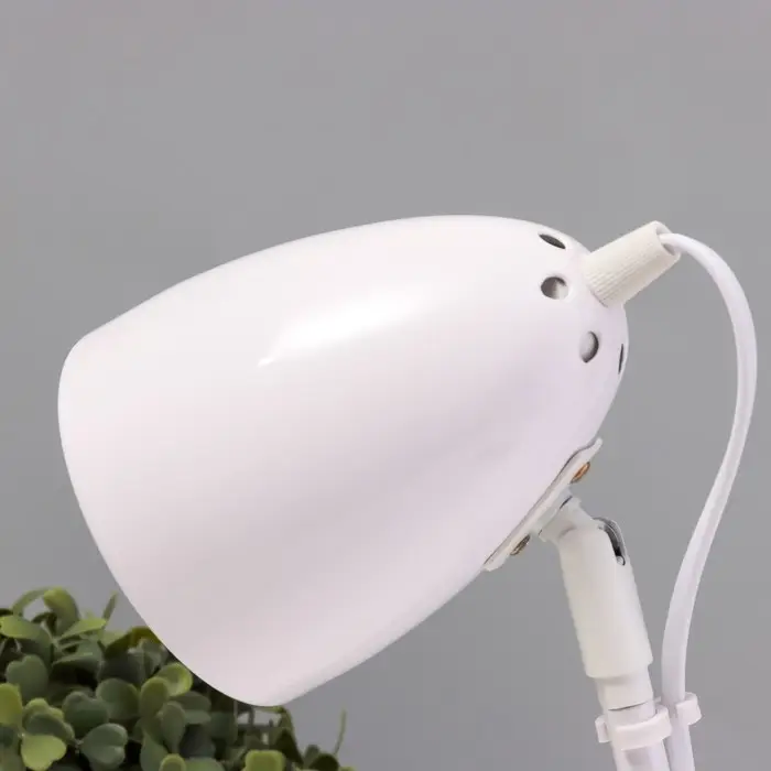 Настольная лампа "Санди" Е27 40Вт бело-черный 18х18х40 см