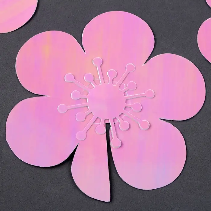 Топпер для торта &laquo;Цветы&raquo;, розовый