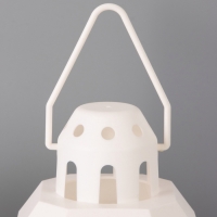 Светодиодная свеча в подсвечнике RISALUX &laquo;Свеча в лампе&raquo;, LED-ночник, 1.5 Вт, 3&times;ААА, 12&times;12&times;23 см