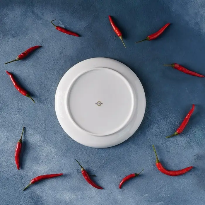 Тарелка фарфоровая пирожковая Magistro &laquo;Церера&raquo;, d=18 см, цвет белый