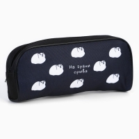 Пенал школьный текстильный &laquo;1 сентября: На грани срыва&raquo; Кот, 20 х 8 х 4 см