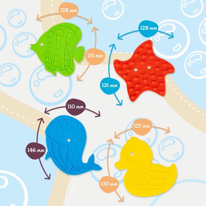 Набор для ванной &laquo;Мини &mdash; коврики&raquo;, 8 элементов
