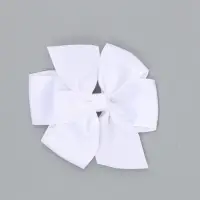 Бант для волос на заколке белый, Принцессы