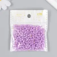 Бисер стекло 6/0 "Цветная серединка. Сирень" 30 гр