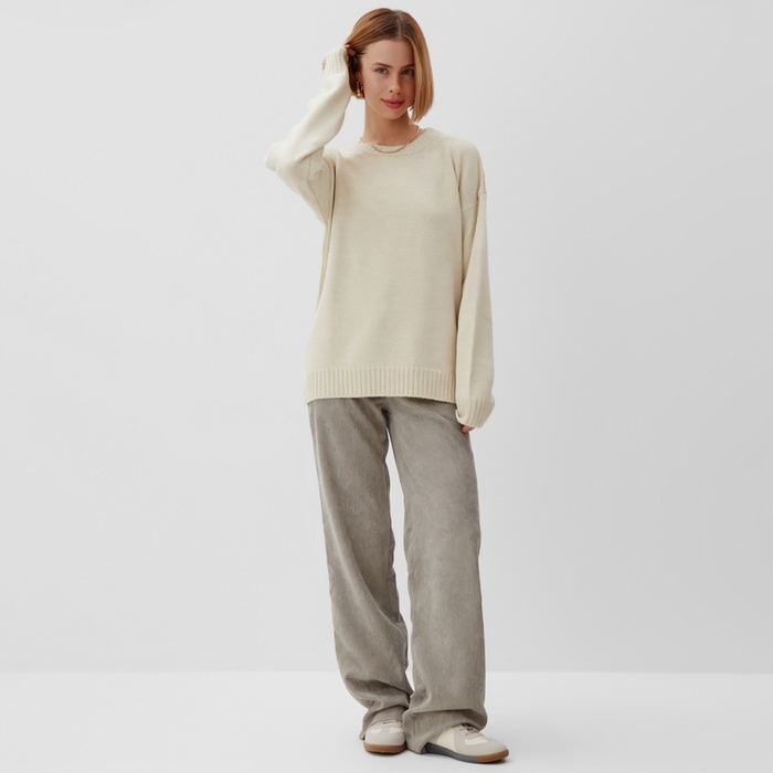 Джемпер женский MINAKU: Knitwear collection, цвет бежевый р-р 46-48