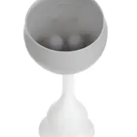 Прорезыватель силиконовый для зубов с погремушкой 3 в 1 M&B &laquo;Зайка&raquo;, серый