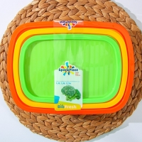 Набор пищевых контейнеров &laquo;BioFresh&raquo;, 3 шт: 1 л, 1,6 л, 2,3 л, цвет микс