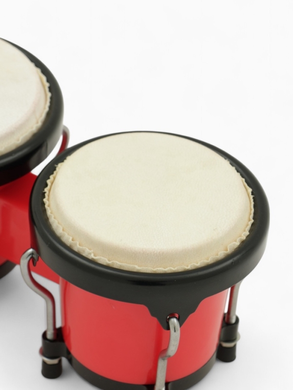 Барабан Бонго Music Life 4 х 5 дюймов, красный