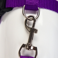 Комплект для кошек, ширина 1,5 см, ОШ 16,5-27 см, ОГ 21-35 см, поводок 120 см, фиолетовый