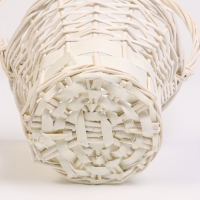 Набор 3 шт корзин плетеных 28х28х16, 22х22х15, 19х19х14 см, плетеная ручка h=_ см, серый Набор 3 шт корзин плетеных 28х28х16, 22х22х15, 19х19х14 см, плетеная ручка h=_ см, серый