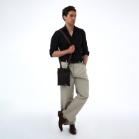 Сумка мужская через плечо TEXTURA, искусственная кожа, цвет коричневый Сумка мужская через плечо TEXTURA, искусственная кожа, цвет коричневый