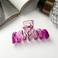 Крабик для волос &laquo;Айседора&raquo;, зиг-заг, 7 см, МИКС