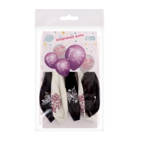 Воздушный шар латексный 12" &laquo;Бабочки&raquo;, 5 шт.