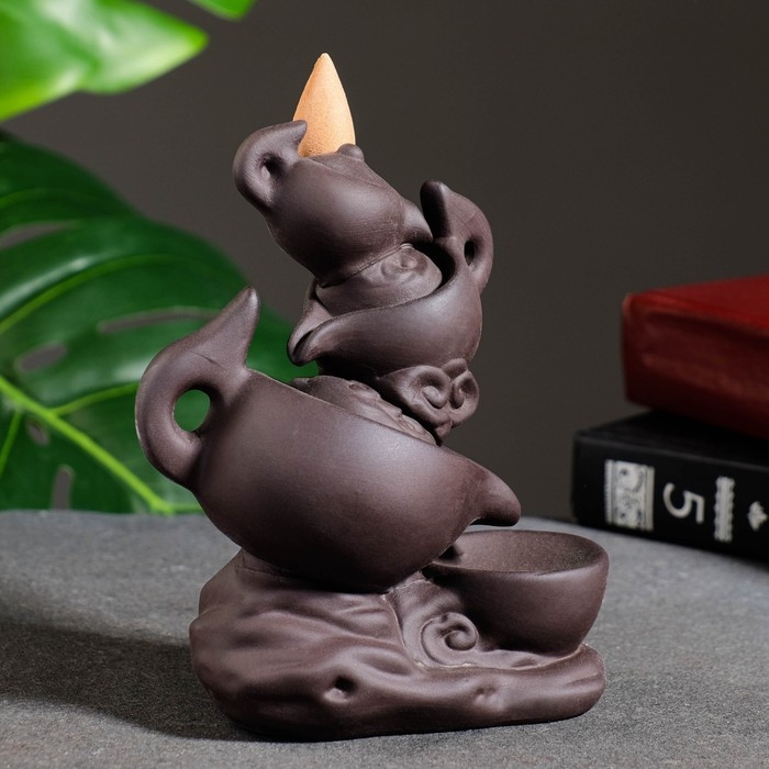 Подставка для благовоний "Чайники" 14&times;11 см