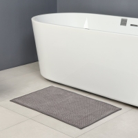 Коврик для ванной и туалета SAVANNA, полиэстер, 80&times;50 см, цвет серый