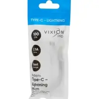 Кабель VIXION PRO VX-27i, Type-C - Lightning, 10 Вт, 1 м, белый