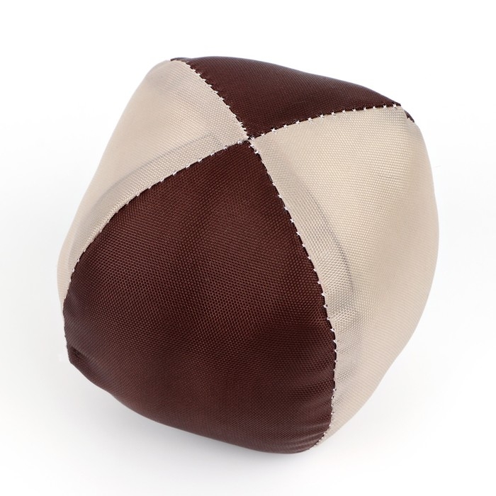 Лежанка для кошек и собак двусторонняя с игрушкой &laquo;Кофе с молоком&raquo; 50-30х12 см