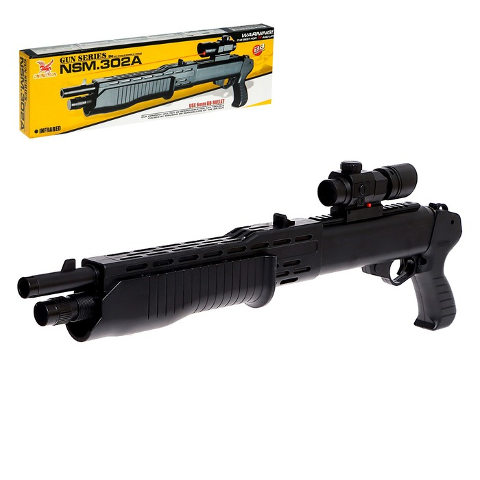 Детское оружие Дробовик пневматический «Охотник», с лазером Детское оружие Дробовик пневматический «Охотник», с лазером