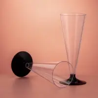 Фужер пластиковый одноразовый для шампанского &laquo;Конус&raquo;, 150 мл, прозрачный