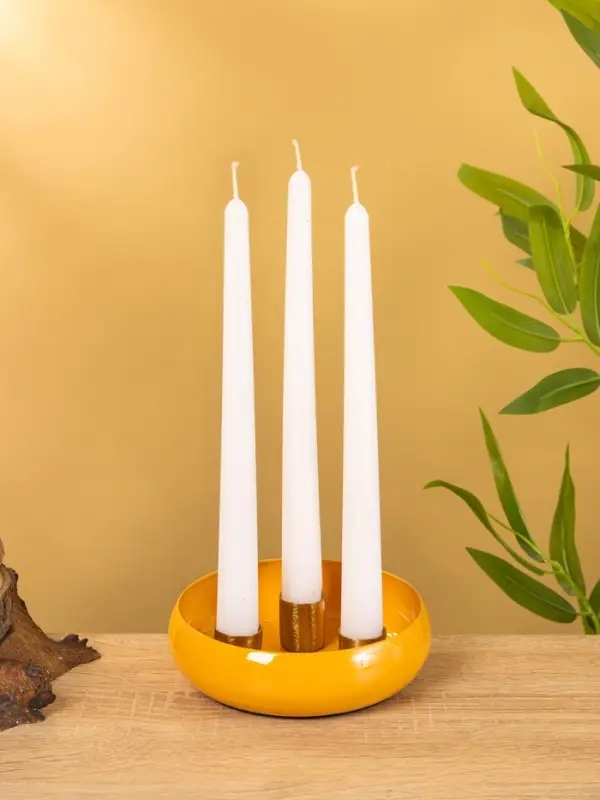 Подсвечник на 3 свечи на магнитах &laquo;Песок&raquo;, 13&times;13&times;4 см